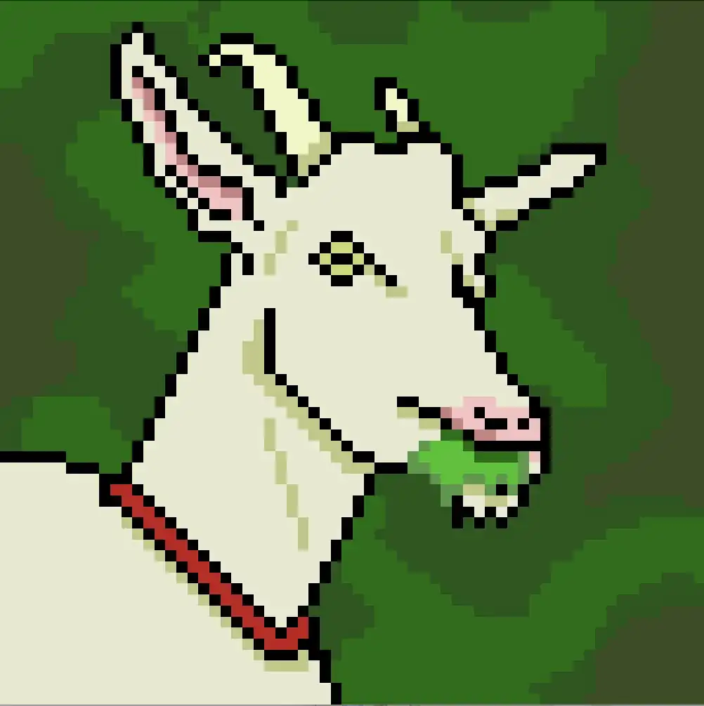 ヤギのドット絵アイコン